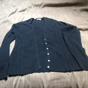 Caslon long sleeve black sweater  small